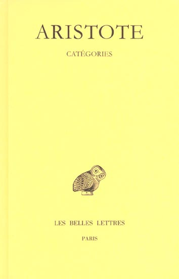 Catégories. Edition bilingue français-grec ancien