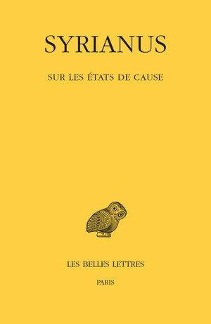 Sur les états de cause. Edition bilingue français-grec ancien