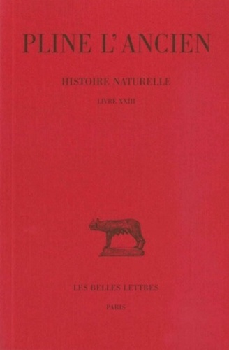 Histoire naturelle : livre 23