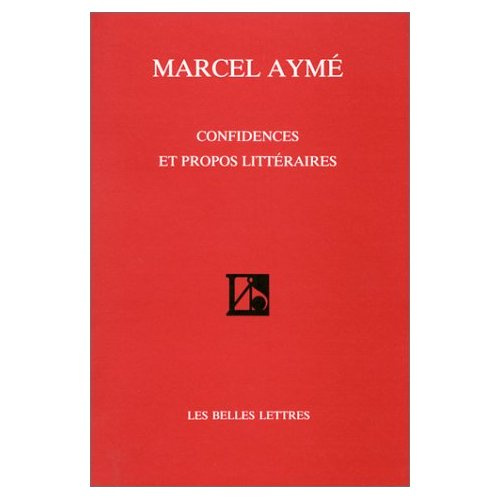 Confidences et propos littéraires