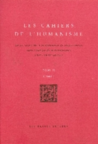 Les cahiers de l'humanisme Tome 2