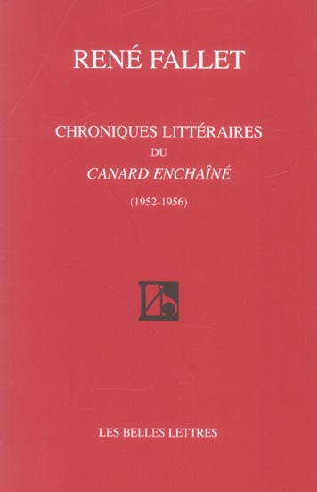 Chroniques littéraires du Canard enchaîné (1952-1956)