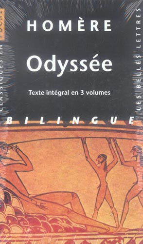 Odyssée Coffret en 3 volumes : Tome 1, Chants I à VII ; Tome 2, Chants VIII à XV ; Tome 3, Chants XV