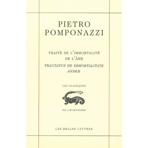 Traité de l'immortalité de l'âme. Edition bilingue français-latin
