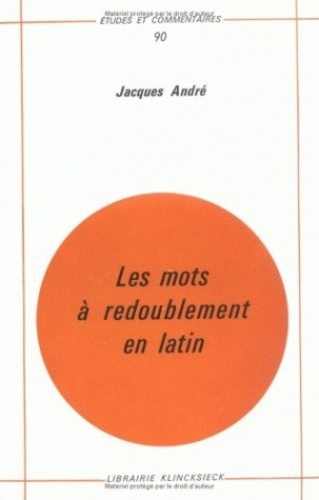 Les mots à redoublement en latin