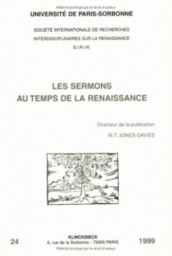 LES SERMONS AU TEMPS DE LA RENAISSANCE