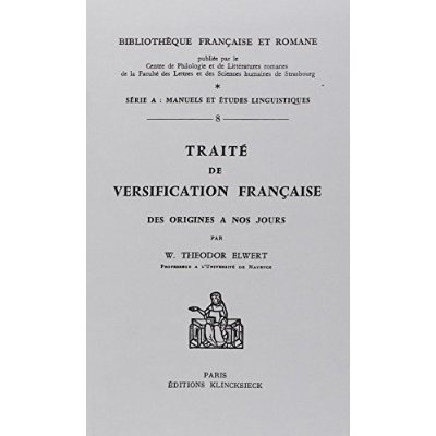 Traité de versification française. Des origines à nos jours
