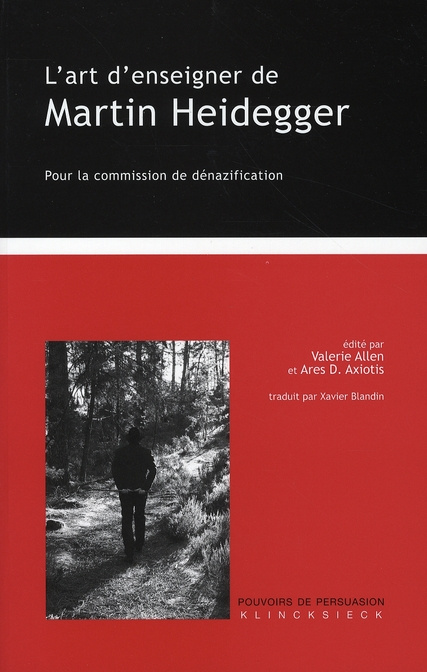 L'art d'enseigner de Martin Heidegger