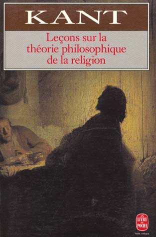 LECONS SUR LA PHILOSOPHIE DE LA RELIGION