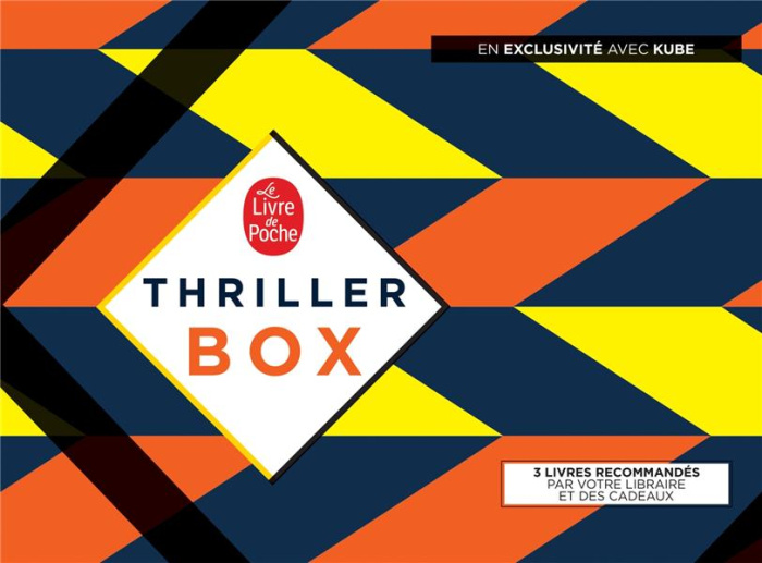 Thriller Box. Contient 3 romans : Aveu de faiblesse ; Un cri sous la glace ; Toxique. Avec 1 marque