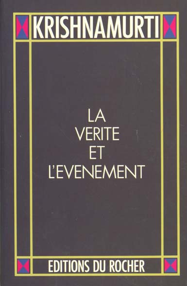 La vérité et l'événement