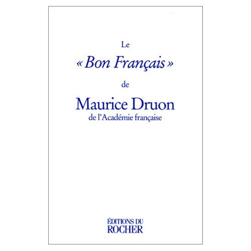 Le bon français