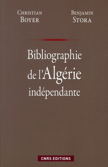 Bibliographie de l'Algérie indépendante