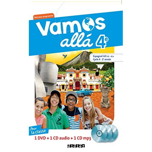 VAMOS ALLA 4E LV2 ESPAGNOL ED.2017 - COFFRET CLASSE 2 CD AUDIO   1 DVD