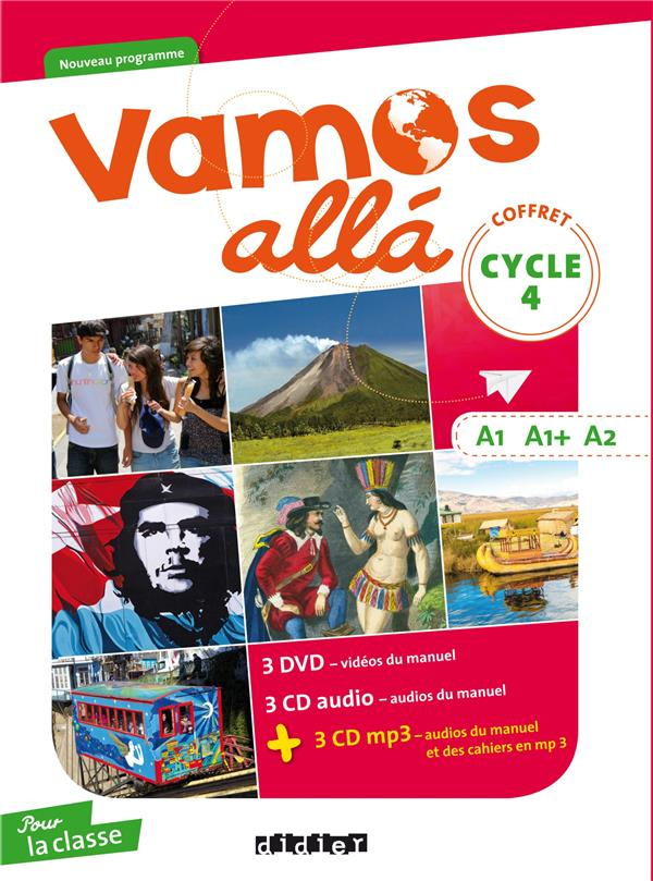 VAMOS ALLA CYCLE 4 LV2 ESPAGNOL ED.2017 - COFFRET CLASSE 3 CD AUDIO   3 CD MP3   3 DVD