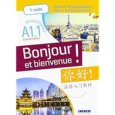 Carte de téléchargement Bonjour et bienvenue ! A1.1