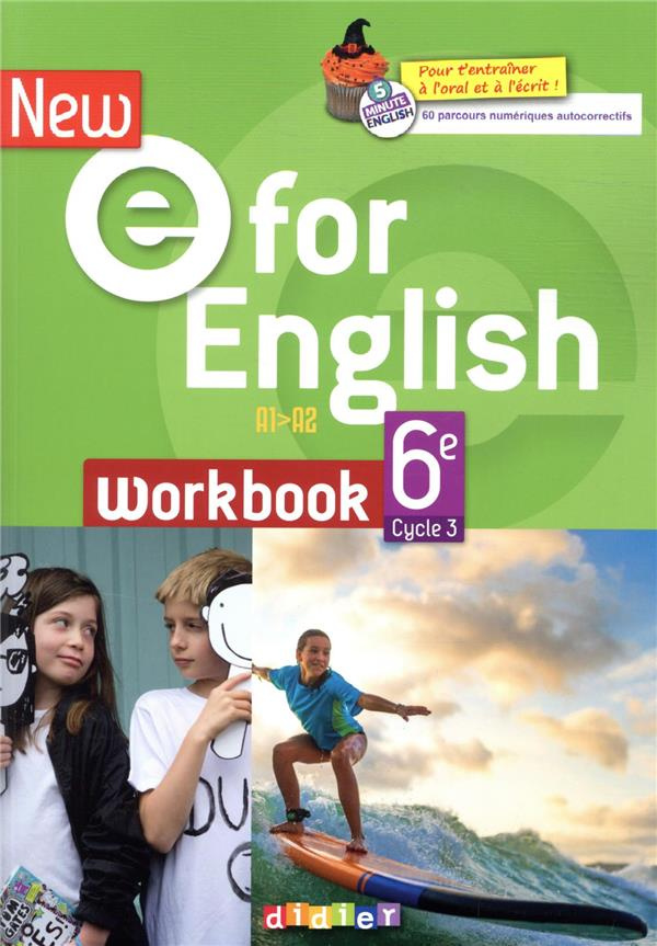 New E For English 6e A1>A2. Workbook, Edition 2021