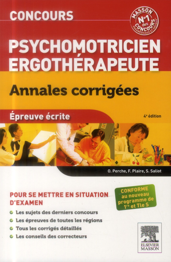 Concours Psychomotricien Ergothérapeute. Annales corrigées, 2e édition