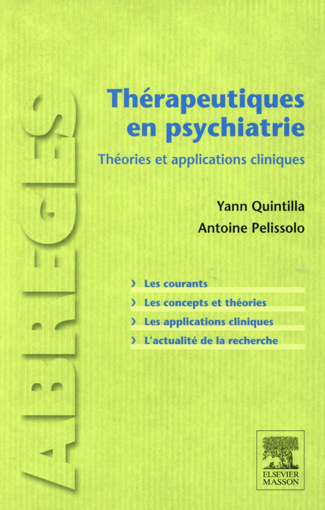 Thérapeutiques en psychiatrie