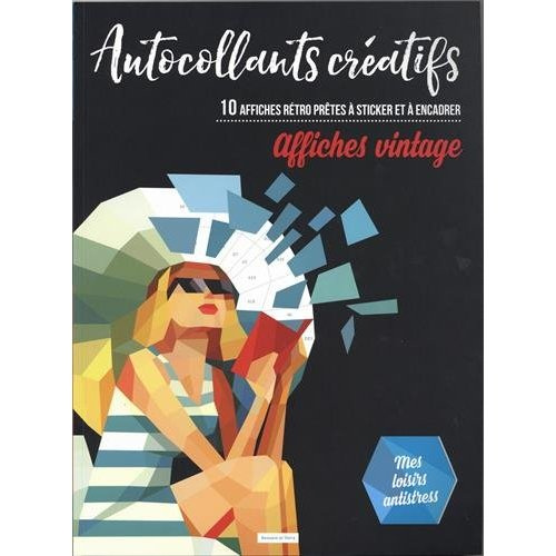 Autocollants créatifs Affiches vintage. 10 affiches rétro prêtes à sticker et à encadrer