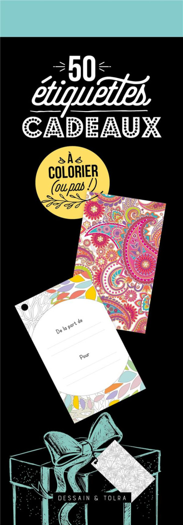 50 ETIQUETTES CADEAUX "SPECIAL COLORIAGES"