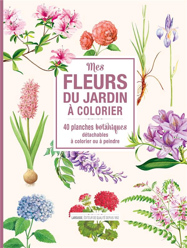Mes fleurs du jardin à colorier. 40 planches botaniques détachables à colorier ou à peindre