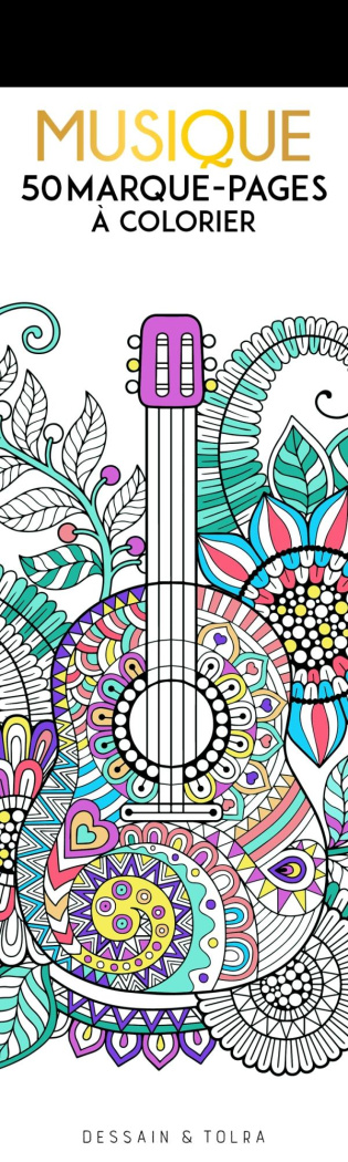 Musique. 50 Marque-pages à colorier