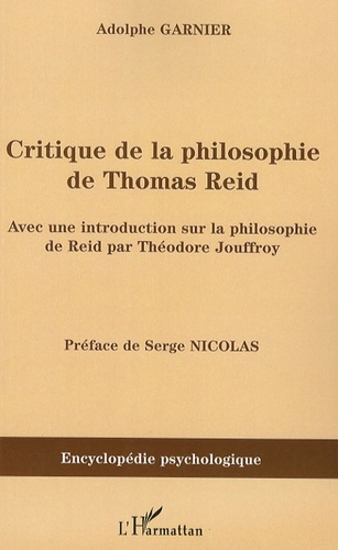 Critique de la philosophie de Thomas Reid