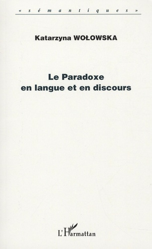 Le Paradoxe en langue et en discours