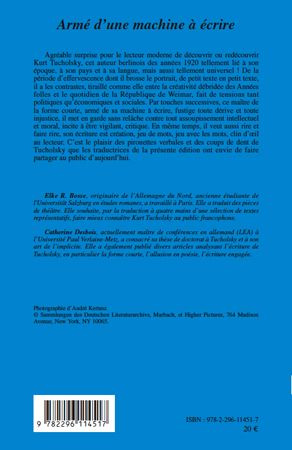 Armé d'une machine à écrire. Edition bilingue français-allemand