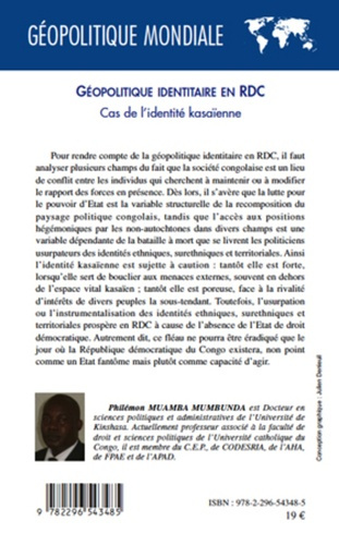 Géopolitique identitaire en rdc. Cas de l'identité kasaïenne