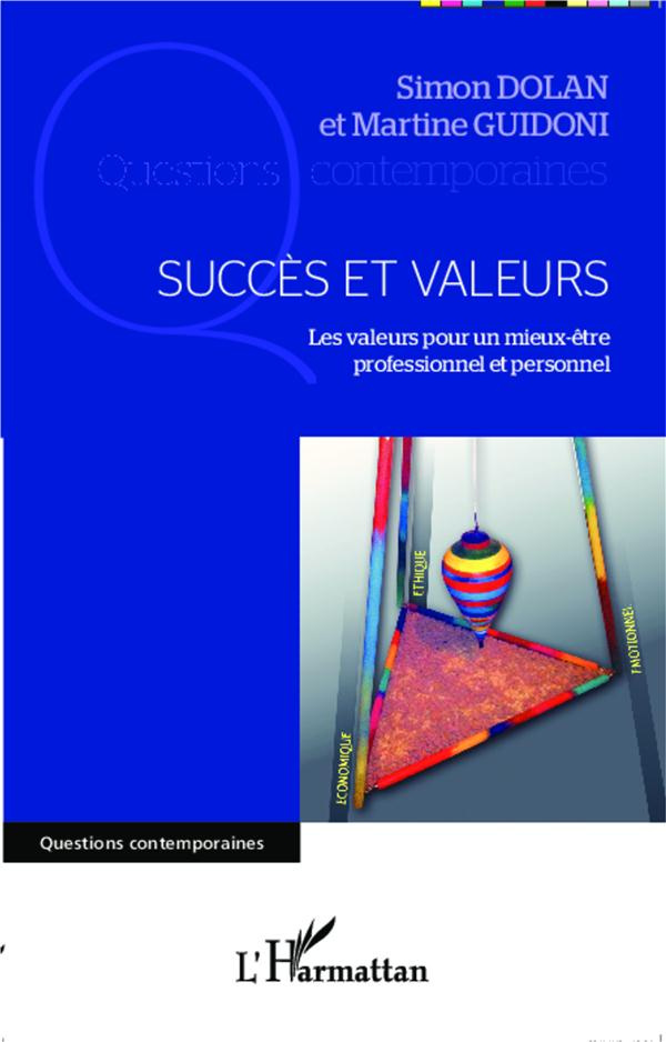 Succès et valeurs. Les valeurs pour un mieux-être professionnel et personnel