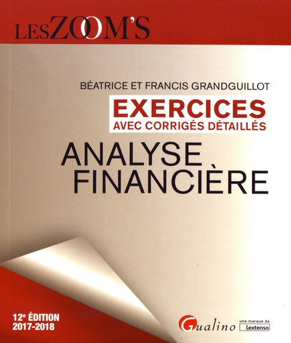 Analyse financière exercices avec corrigés détaillés / 2017-2018