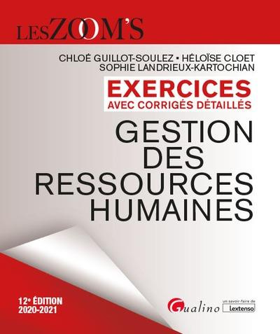 Gestion des ressources humaines exercices avec corrigés détaillés - 2020-2021