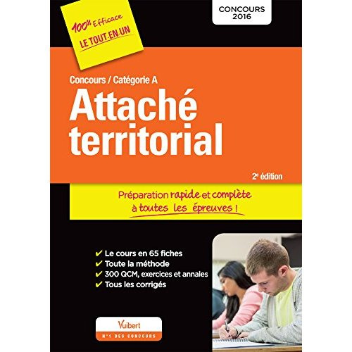 Attaché territorial, concours catégorie A. 2e édition
