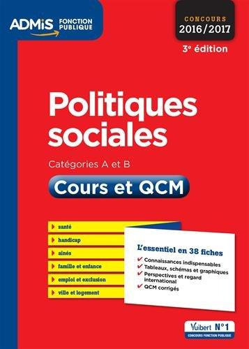 Politiques sociales. Cours et QCM, 3e édition