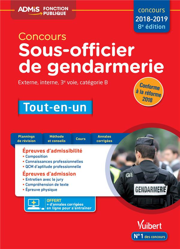 Concours Sous-officier de gendarmerie Externe, interne et 3e voie, catégorie B. Tout-en-un, Edition
