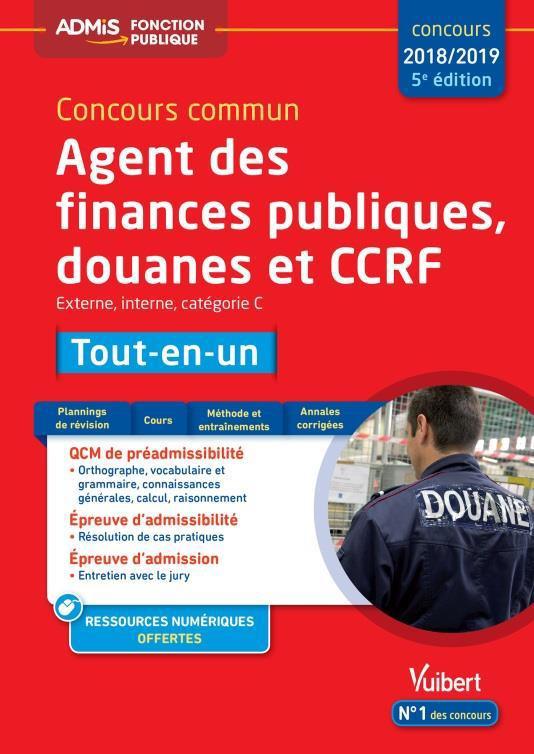 Concours commun Agent des finances publiques, douanes et CCRF Externe, interne, catégorie C. Tout-en