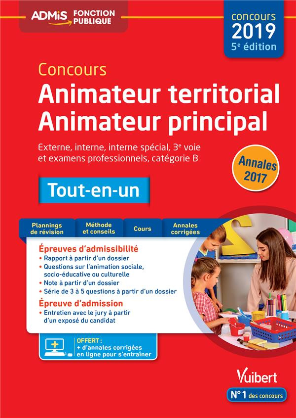 Concours Animateur territorial Animateur principal externe, interne, interne spécial, 3e voie et exa