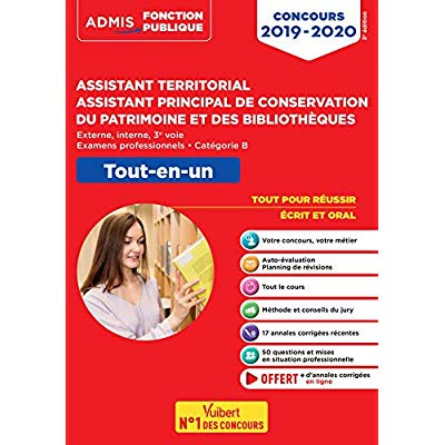 Concours Assistant territorial, Assistant principal de conservation du patrimoine et des bibliothèqu