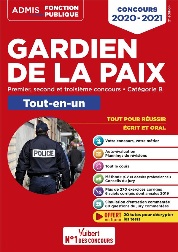 Concours Gardien de la paix Tout-en-un. Premier, second et troisième concours Catégorie B, Edition 2
