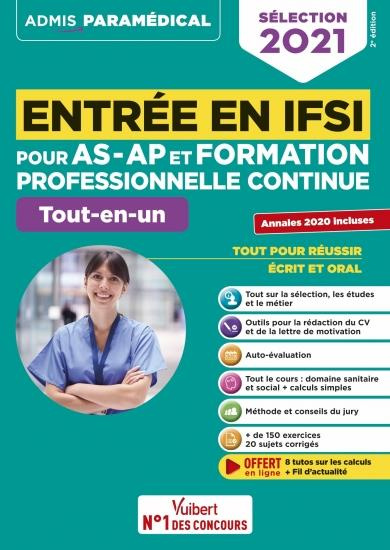 Entrée en IFSI pour AS-AP et formation professionnelle continue. Tout-en-un, Edition 2021
