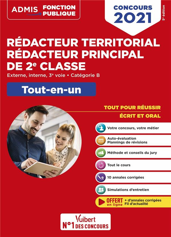 Concours Rédacteur territorial et Rédacteur principal de 2e classe. Externe, interne, 3e voie, catég