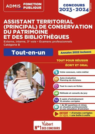 Concours assistant territorial, assistant principal de conservation du patrimoine et des bibliothèqu