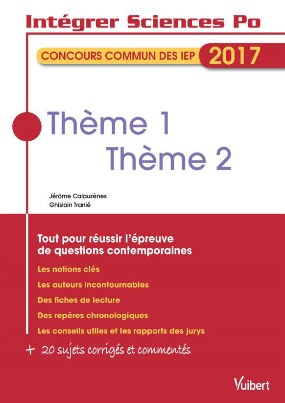 La sécurité, la mémoire. Concours commun des IEP, Edition 2017