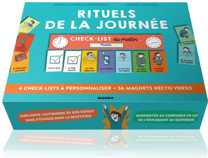 Rituels de la journée. Avec 4 check-lists à personnaliser et 56 magnets recto verso