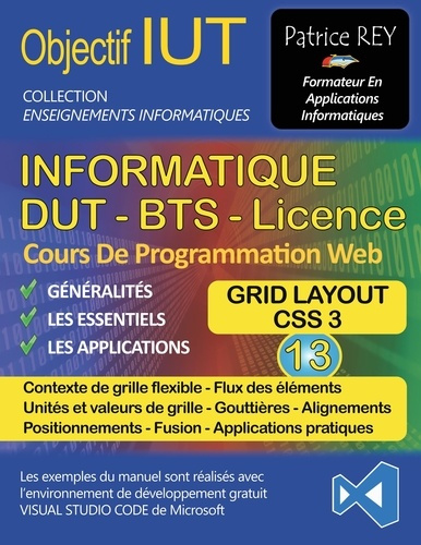 DUT Informatique. Tome 13, Grid Layout, avec Visual Studio Code