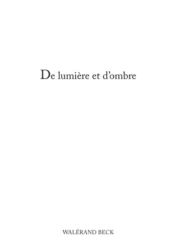 De lumière et d'ombre