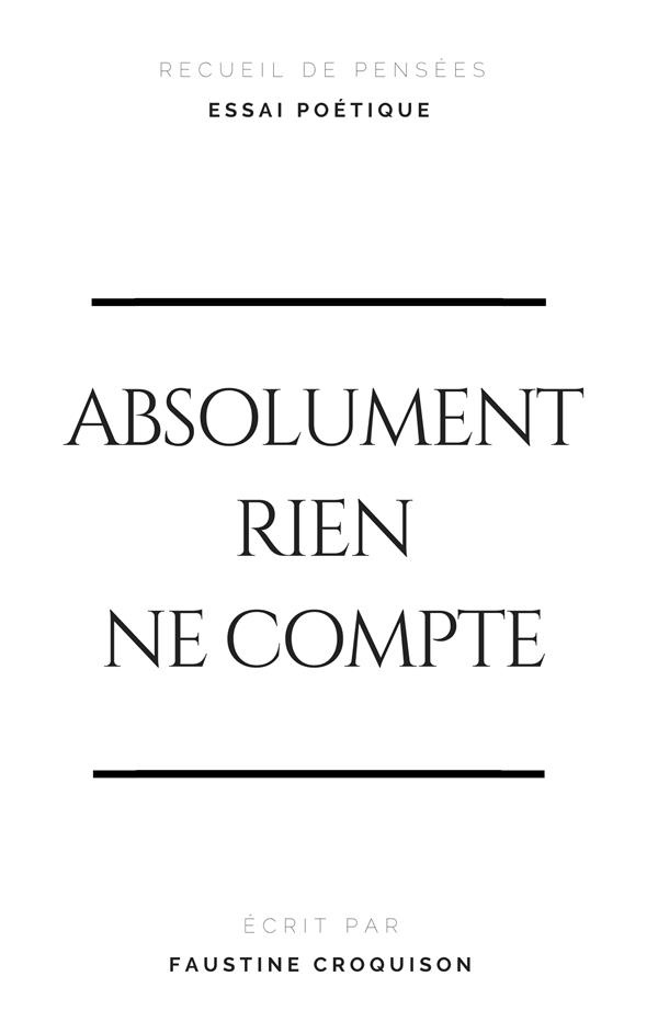 Absolument rien ne compte