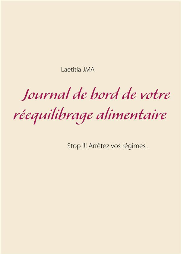 Journal de bord de votre rééquilibrage alimentaire